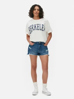 Tops Und T-Shirts|Primark „Berkeley“ T-Shirt Im Oversized-Look Elfenbeinfarben