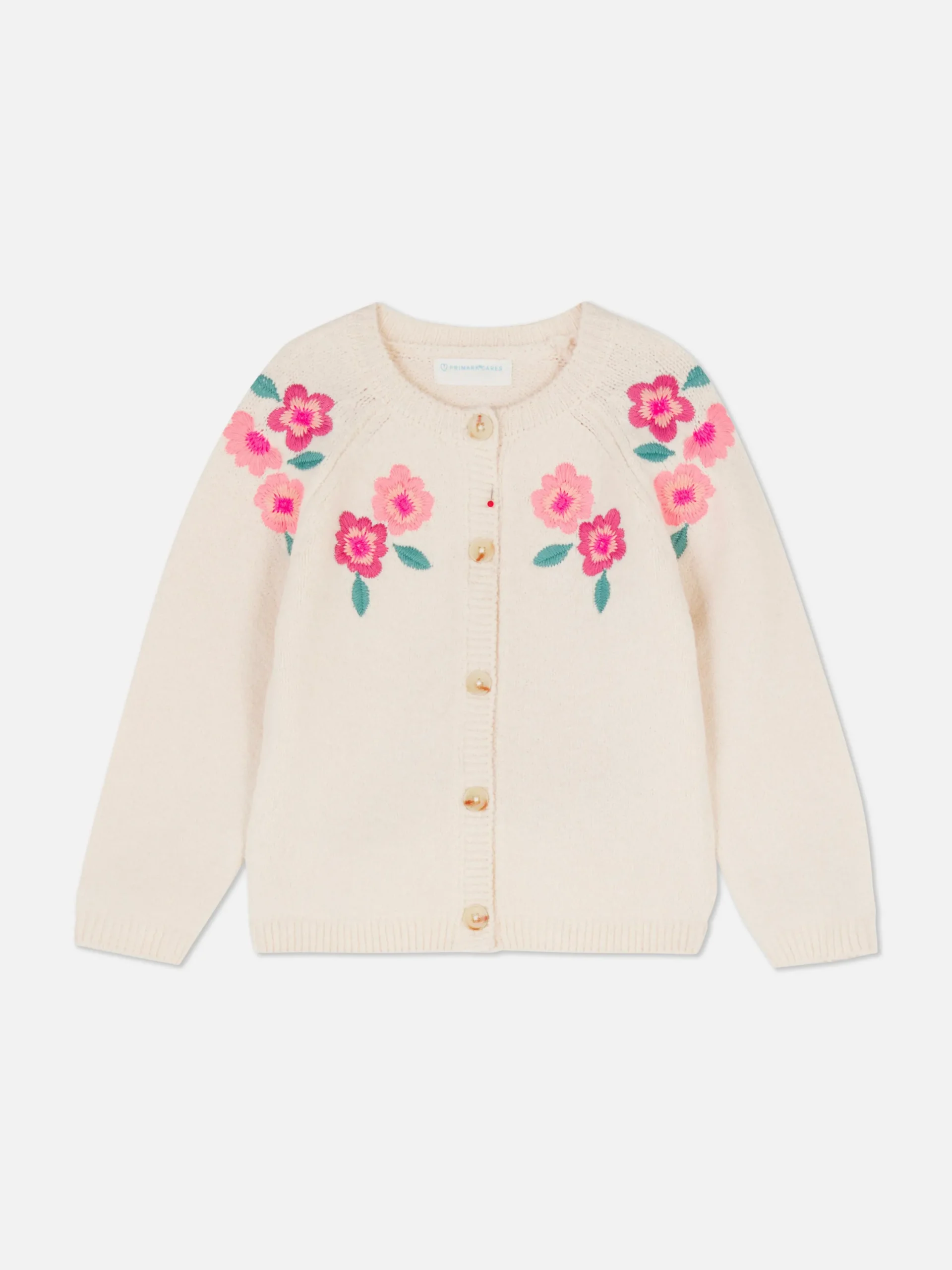 Pullover Und Cardigans|Primark Bestickter Cardigan Mit Blumenmuster Ecrufarben