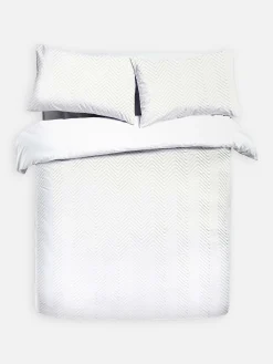 Bettwäsche Und Sets|Primark Bettwäscheset Mit Chevron-Muster, Kingsize Weiß