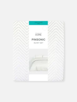 Bettwäsche Und Sets|Primark Bettwäscheset Mit Chevron-Muster, Kingsize Weiß