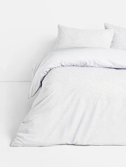 Bettwäsche Und Sets|Primark Bettwäscheset Mit Chevron-Muster, Super-Kingsize Weiß