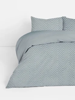 Bettwäsche Und Sets|Primark Bettwäscheset Mit Chevron-Muster, Kingsize Anthrazitfarben