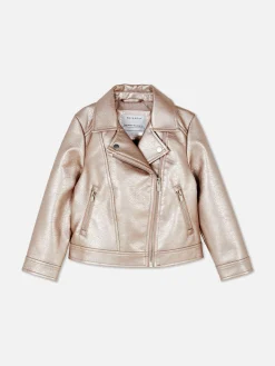 Jacken Und Mäntel|Primark Bikerjacke In Metallic-Optik Rosa