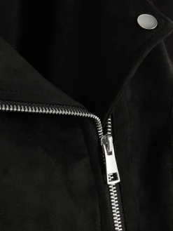 Jacken Und Mäntel|Primark Bikerjacke In Wildleder-Optik Schwarz 2