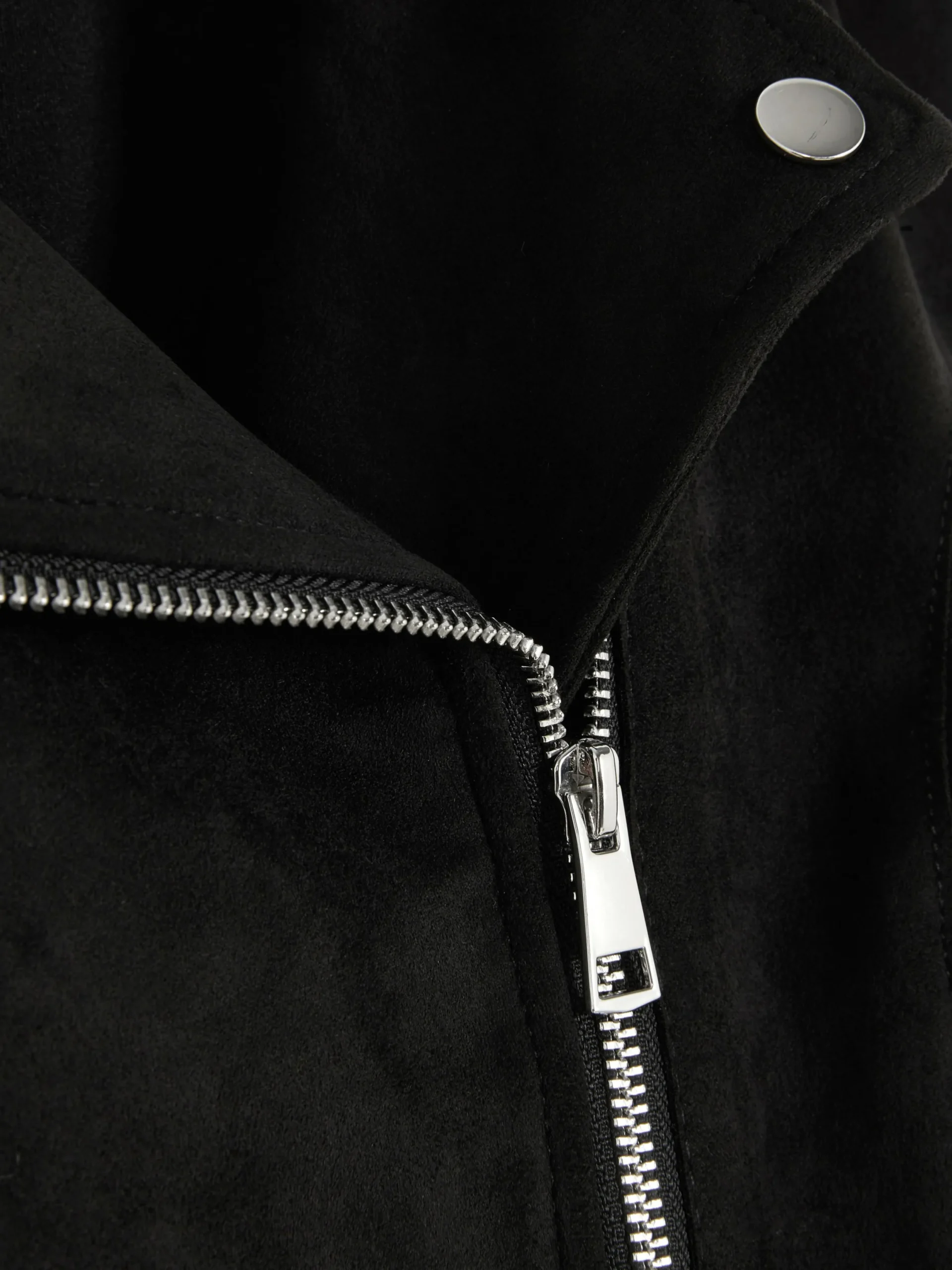 Jacken Und Mäntel|Primark Bikerjacke In Wildleder-Optik Schwarz 2