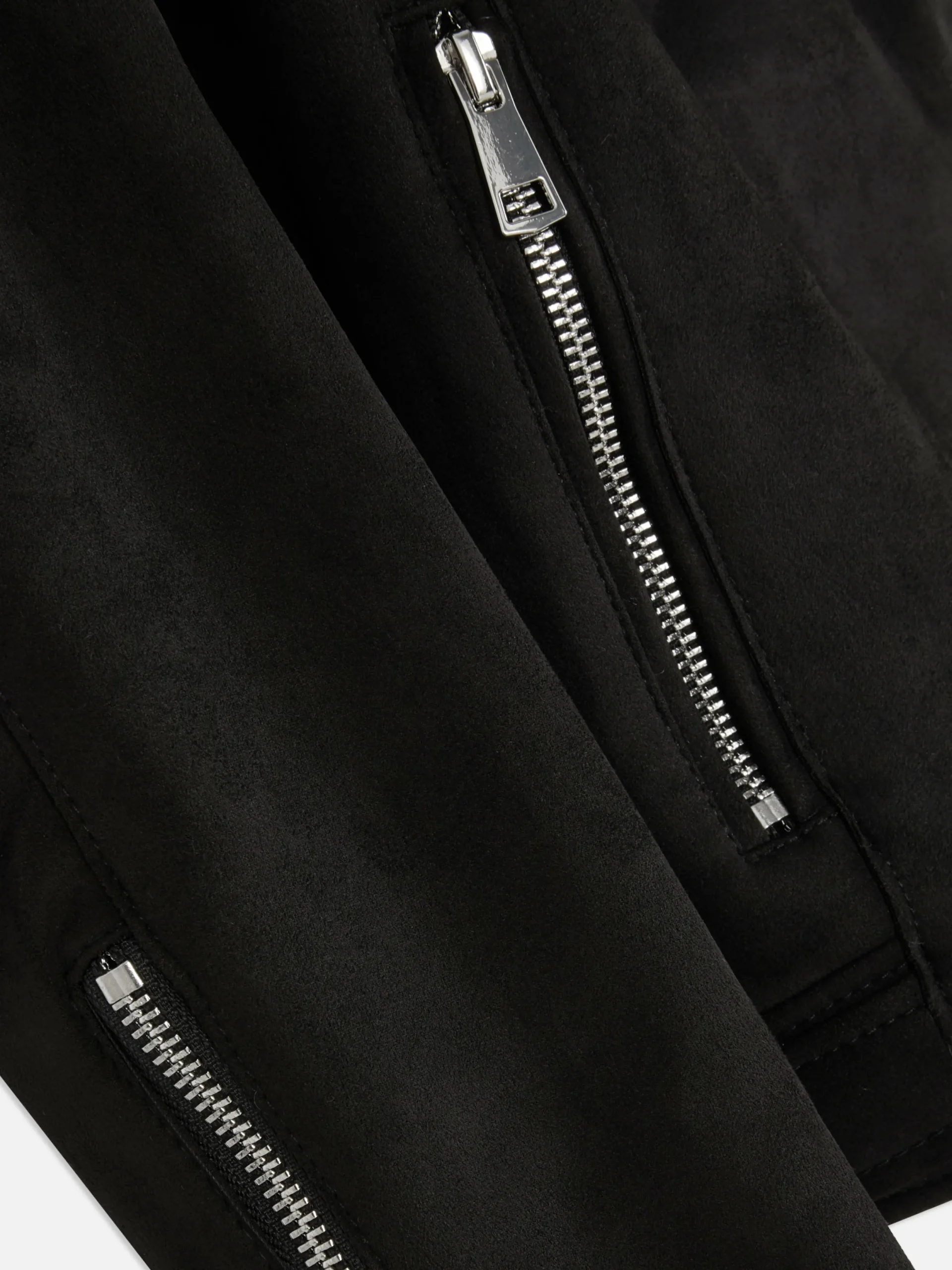 Jacken Und Mäntel|Primark Bikerjacke In Wildleder-Optik Schwarz 2