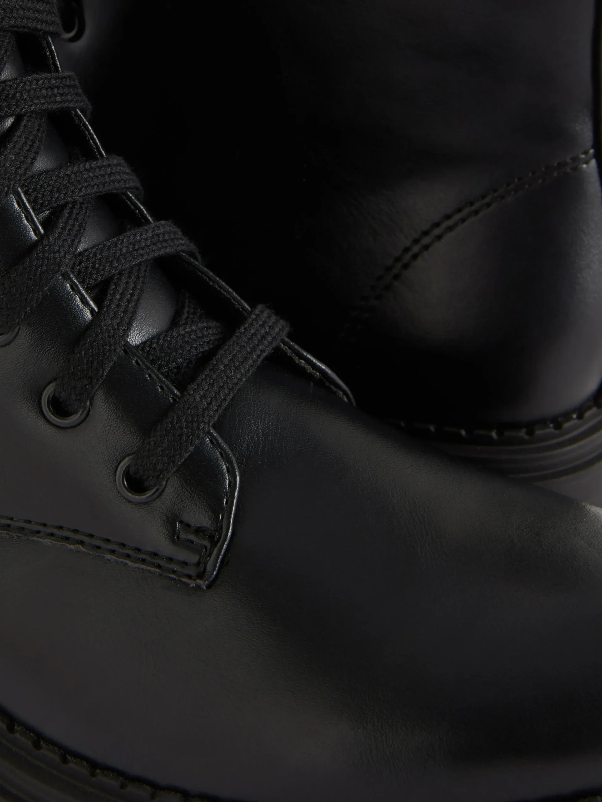 Stiefel|Primark Bikerstiefel Zum Schnüren Schwarz