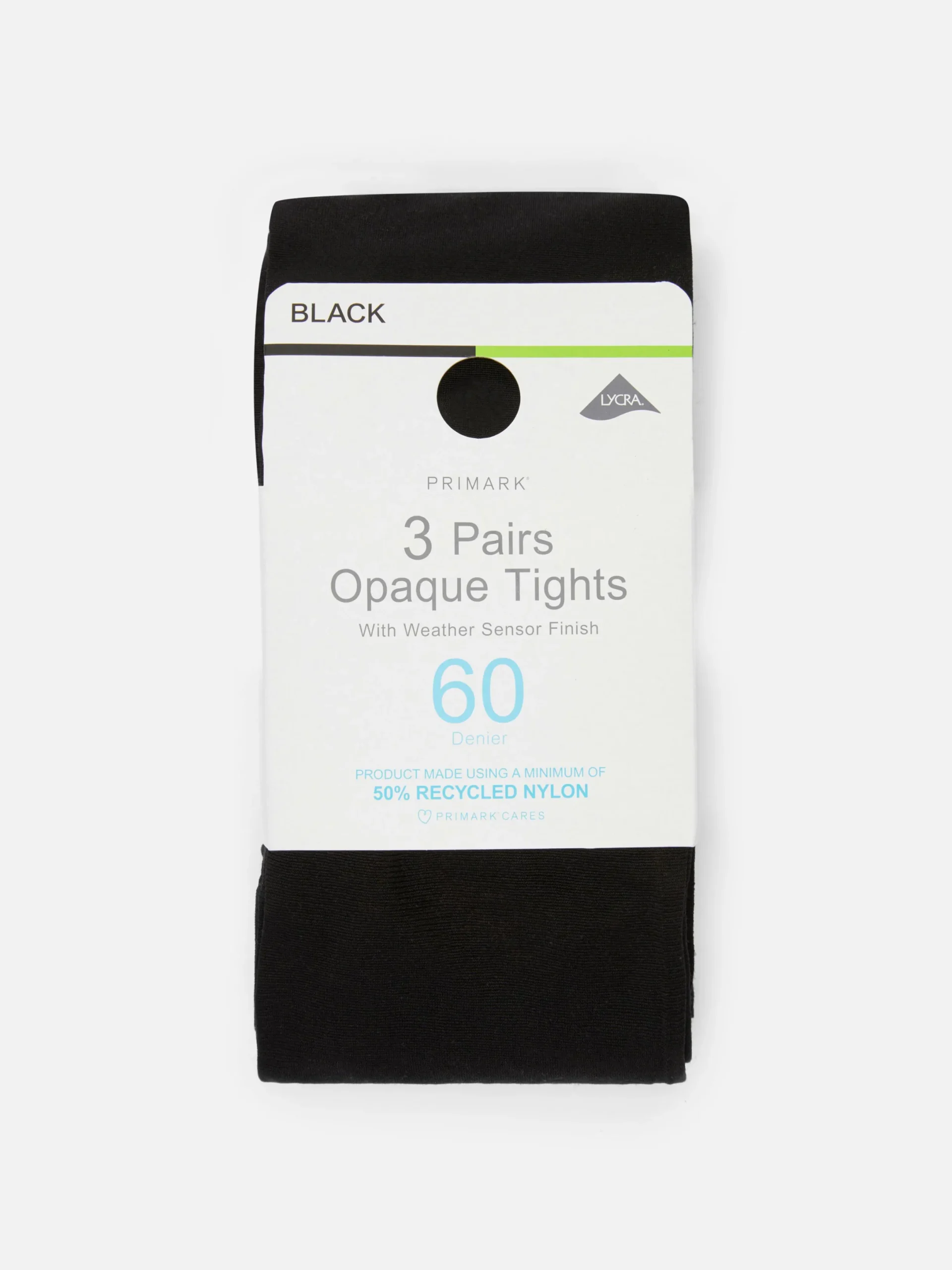 Strumpfhosen|Primark Blickdichte Strumpfhose, 60 Den, 3er-Pack Schwarz