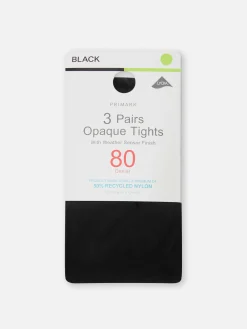 Strumpfhosen|Primark Blickdichte Strumpfhose, 80 Den, 3er-Pack Schwarz