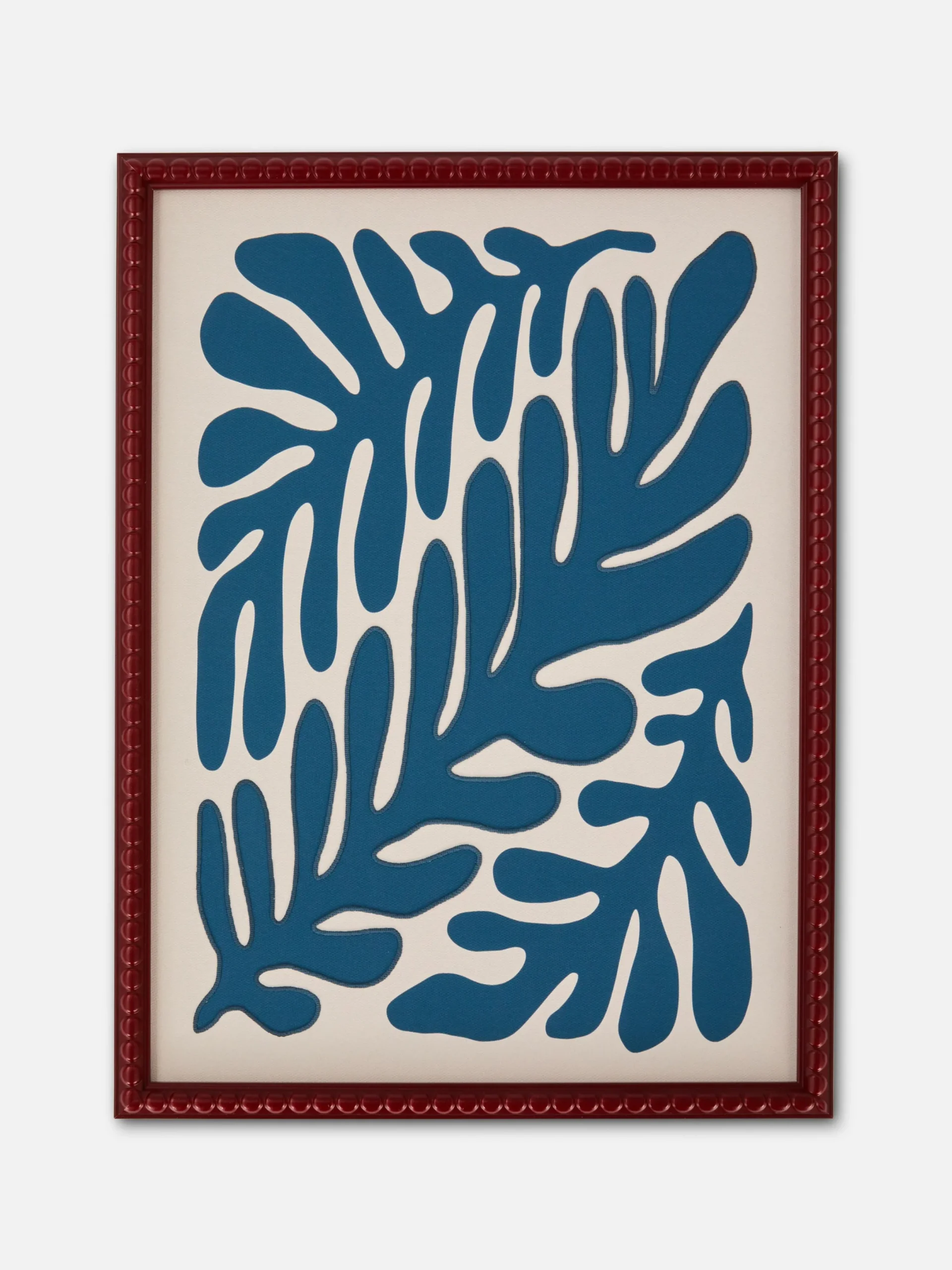 Bilderrahmen Und Wandschmuck|Primark Blumen-Wandbild Im Retro-Stil Blau