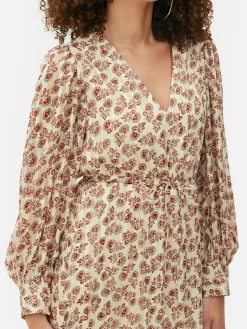 Kleider|Primark Boho-Midaxikleid Mit V-Ausschnitt Cremefarben