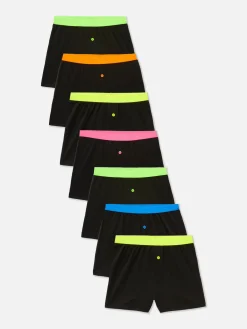 Unterwäsche|Primark Boxershorts In Neonfarben, 7er-Pack Multi