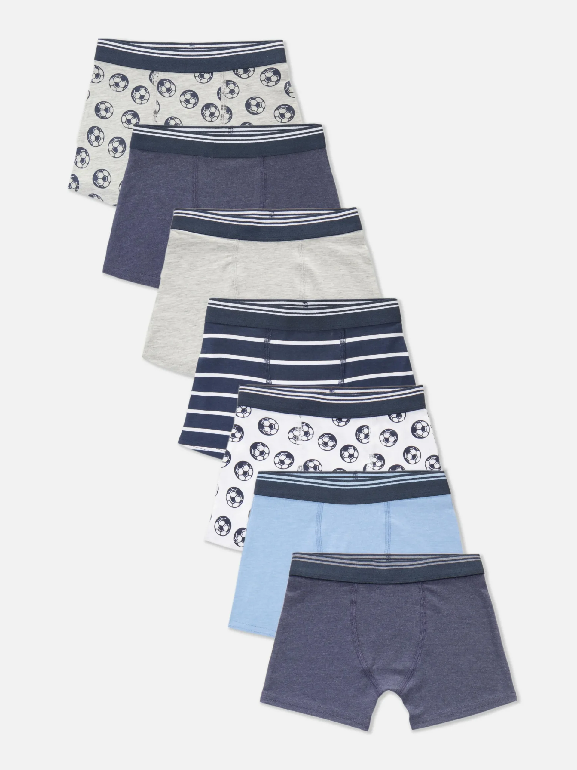 Unterwäsche|Primark Boxershorts Mit Fußball-Prints, 7er-Pack Multi