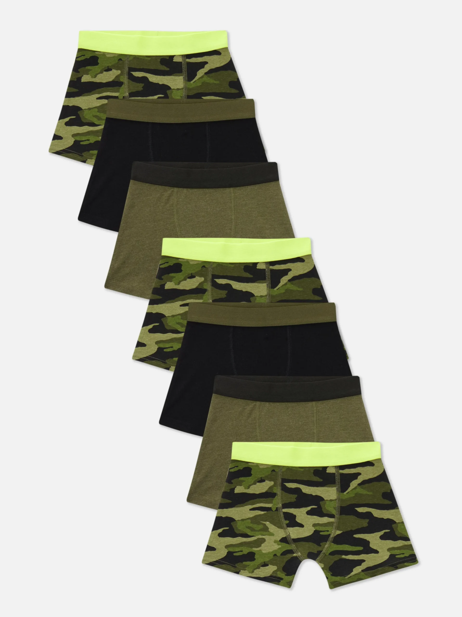 Unterwäsche|Primark Boxershorts Mit Tarnmuster, 7er-Pack Multi
