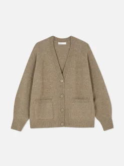 Pullover Und Cardigans|Primark Boyfriend-Strickcardigan Mit V-Ausschnitt Taupefarben