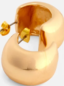 Schmuck|Primark Breite Halbcreolen Gelb