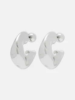 Schmuck|Primark Breite „Rita Ora“ Creolen Weiß