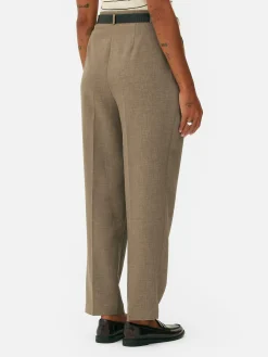 Hosen Und Leggings|Primark Bundfaltenhose Mit Gürtel Khakifarben