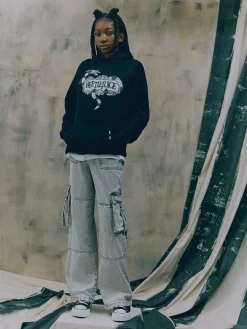 Beetlejuice|Halloween Alle|Primark Buntes „Beetlejuice“ Hoodie Mit Grafik Schwarz