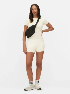 Fitnesskleidung Und Activewear|Primark Butterweiches Gym-T-Shirt Ecrufarben