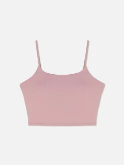 Fitnesskleidung Und Activewear|Primark Butterweiches, Kurzes Gym-Trägertop Rosa