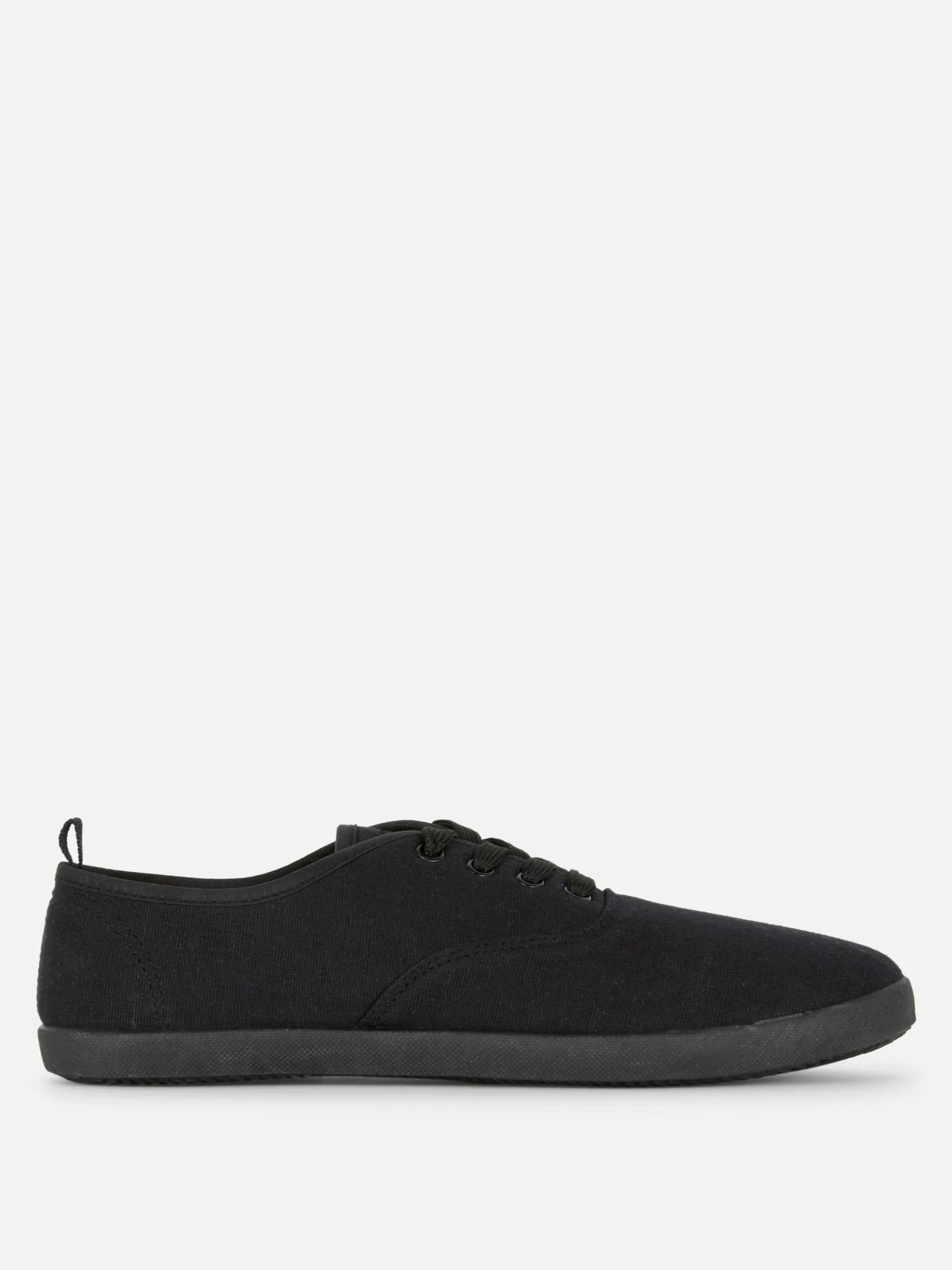 Sneakers|Primark Canvas-Plimsolls Zum Schnüren Schwarz