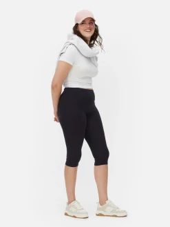Hosen Und Leggings|Primark Capri-Kurzleggings Mit Hohem Bund Marineblau