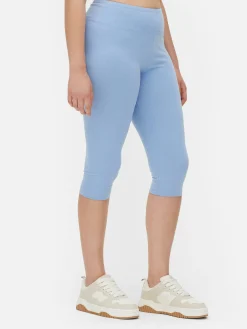 Hosen Und Leggings|Primark Capri-Kurzleggings Mit Hohem Bund Blau