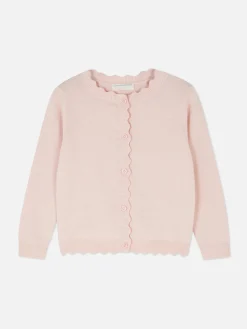 Pullover Und Cardigans|Primark Cardigan Mit Knopfleiste Und Bogenkante Rosa