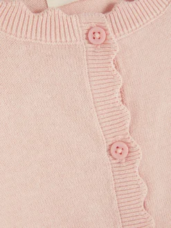 Pullover Und Cardigans|Primark Cardigan Mit Knopfleiste Und Bogenkante Rosa