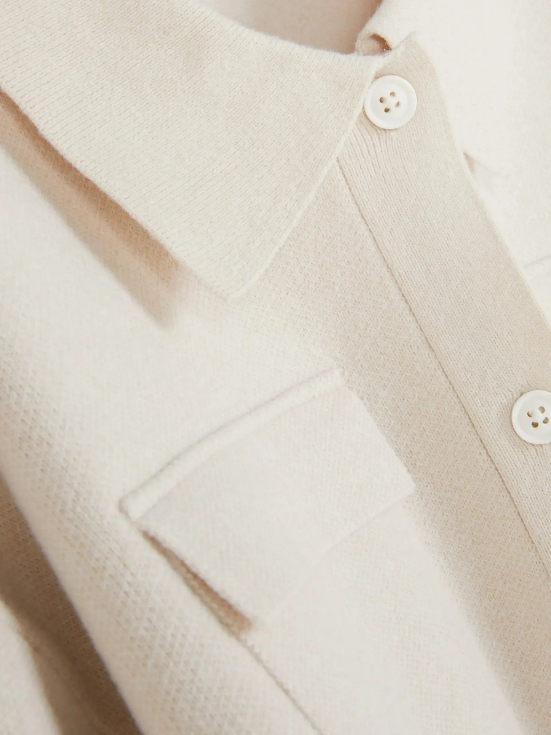 Pullover Und Cardigans|Primark Cardigan Mit Knopfleiste Und Kragen Hellbeige