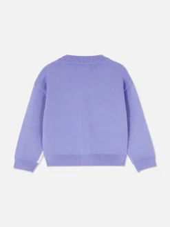 Pullover Und Cardigans|Primark Cardigan Mit V-Ausschnitt Und Einhorndesign Violett