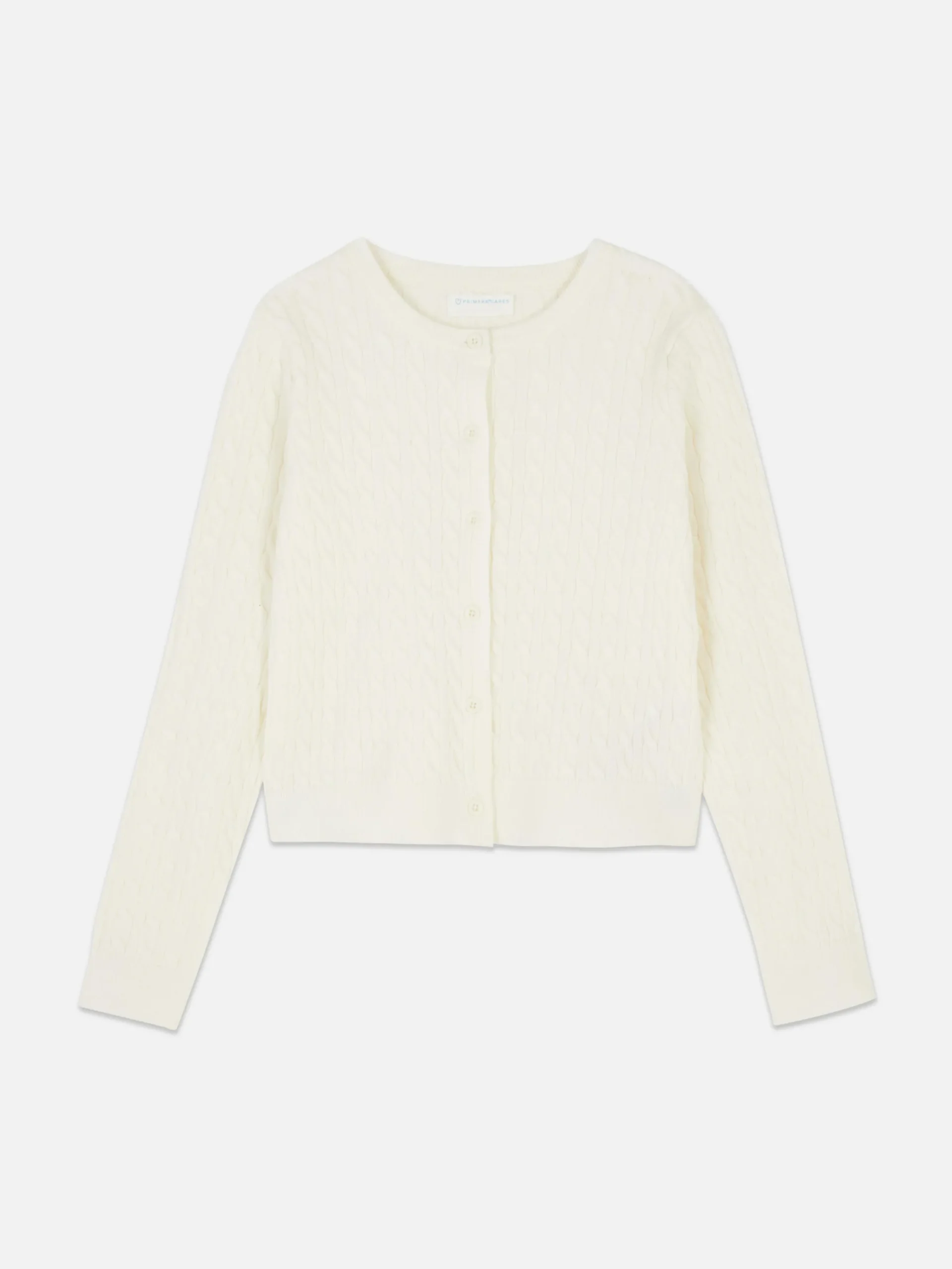 Pullover Und Cardigans|Primark Cardigan Mit Zopfmuster Cremefarben