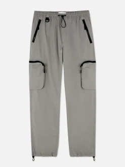 Hosen|Primark Cargohose Aus Funktionsgewebe Schiefergrau