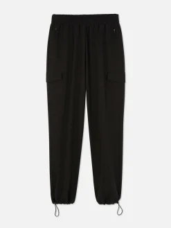 Hosen|Sportbekleidung|Primark Cargohose Mit Bündchen Schwarz