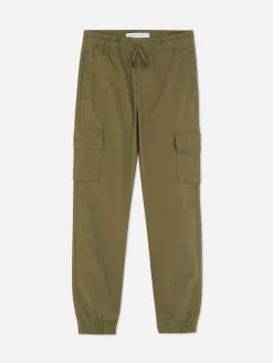 Hosen|Primark Cargohose Mit Kordelzug Khakifarben