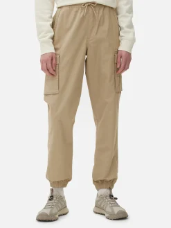 Hosen|Primark Cargohose Mit Weiten Bündchen Steinfarben