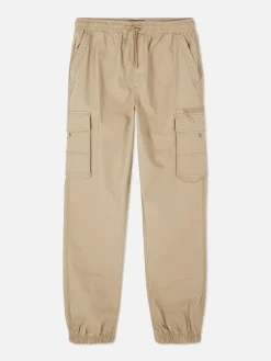 Hosen|Primark Cargohose Mit Weiten Bündchen Steinfarben