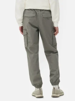 Hosen|Primark Cargohose Mit Weiten Bündchen Hellgrau