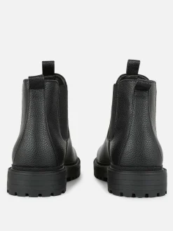 Stiefel|Primark Chelsea Boots Aus Kunstleder Schwarz