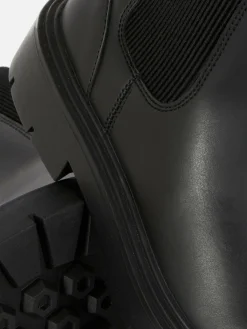 Stiefel Und Gummistiefel|Primark Chelsea Boots Mit Runder Zehenpartie Schwarz