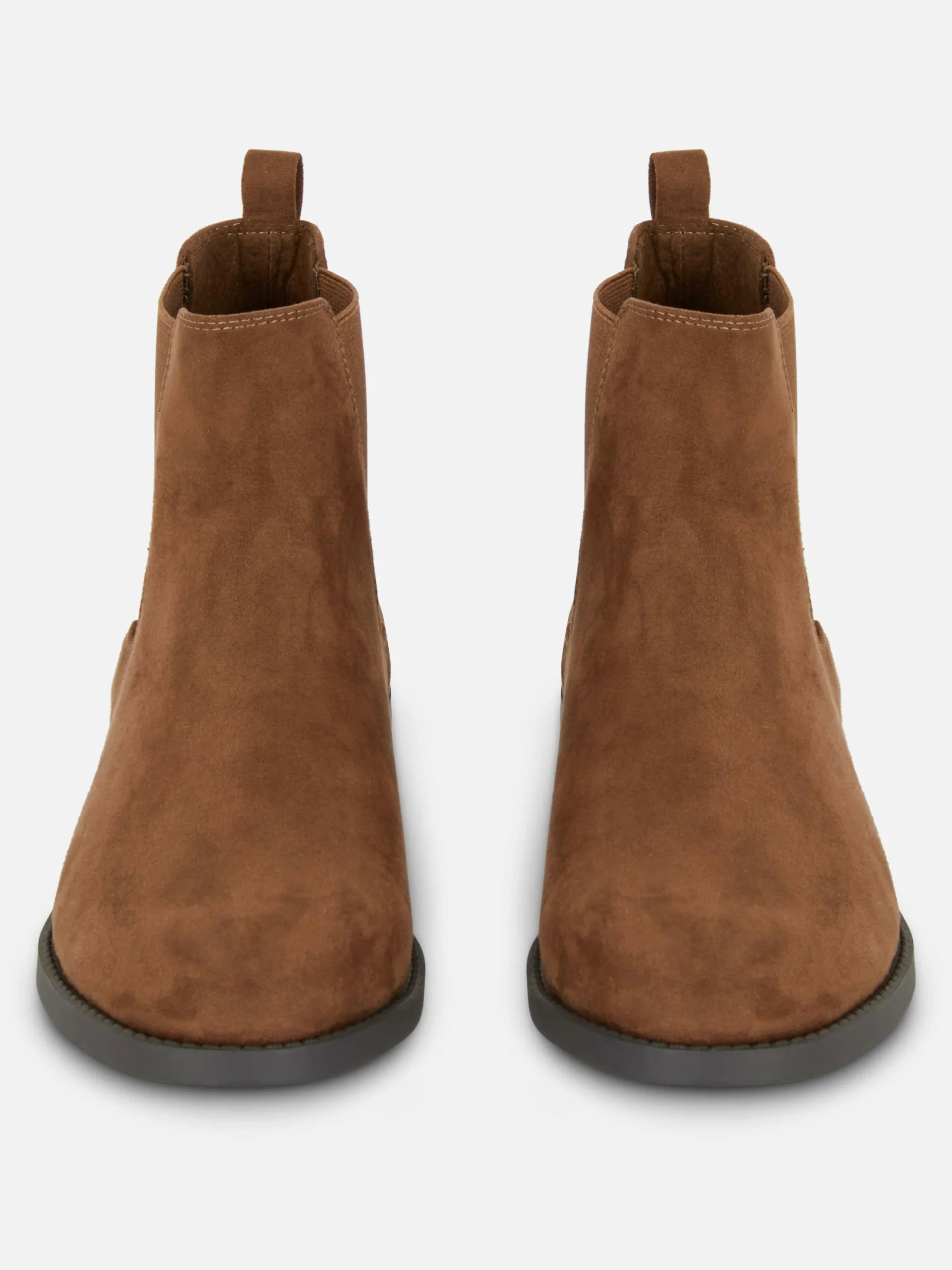 Stiefel|Primark Chelsea-Boots In Wildleder-Optik Taupefarben