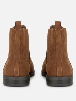 Stiefel|Primark Chelsea-Boots In Wildleder-Optik Taupefarben