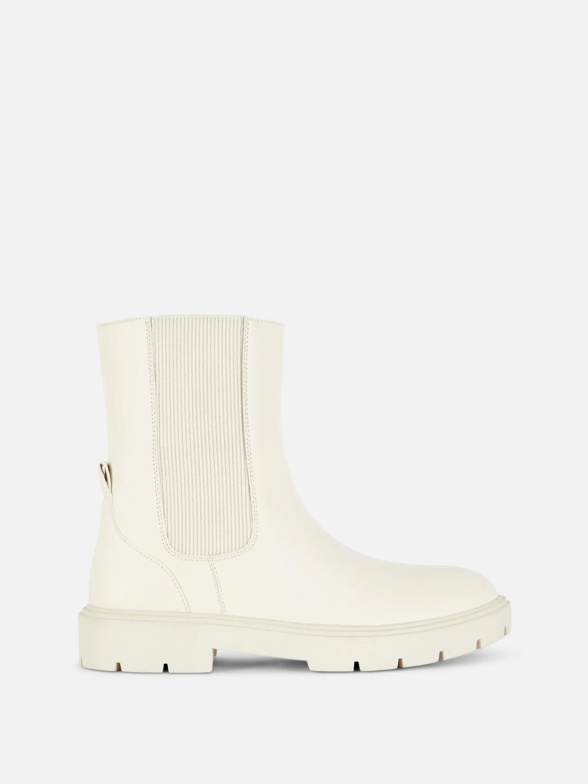 Stiefel Und Gummistiefel|Primark Chelseaboots Mit Seitenreißverschluss Cremefarben