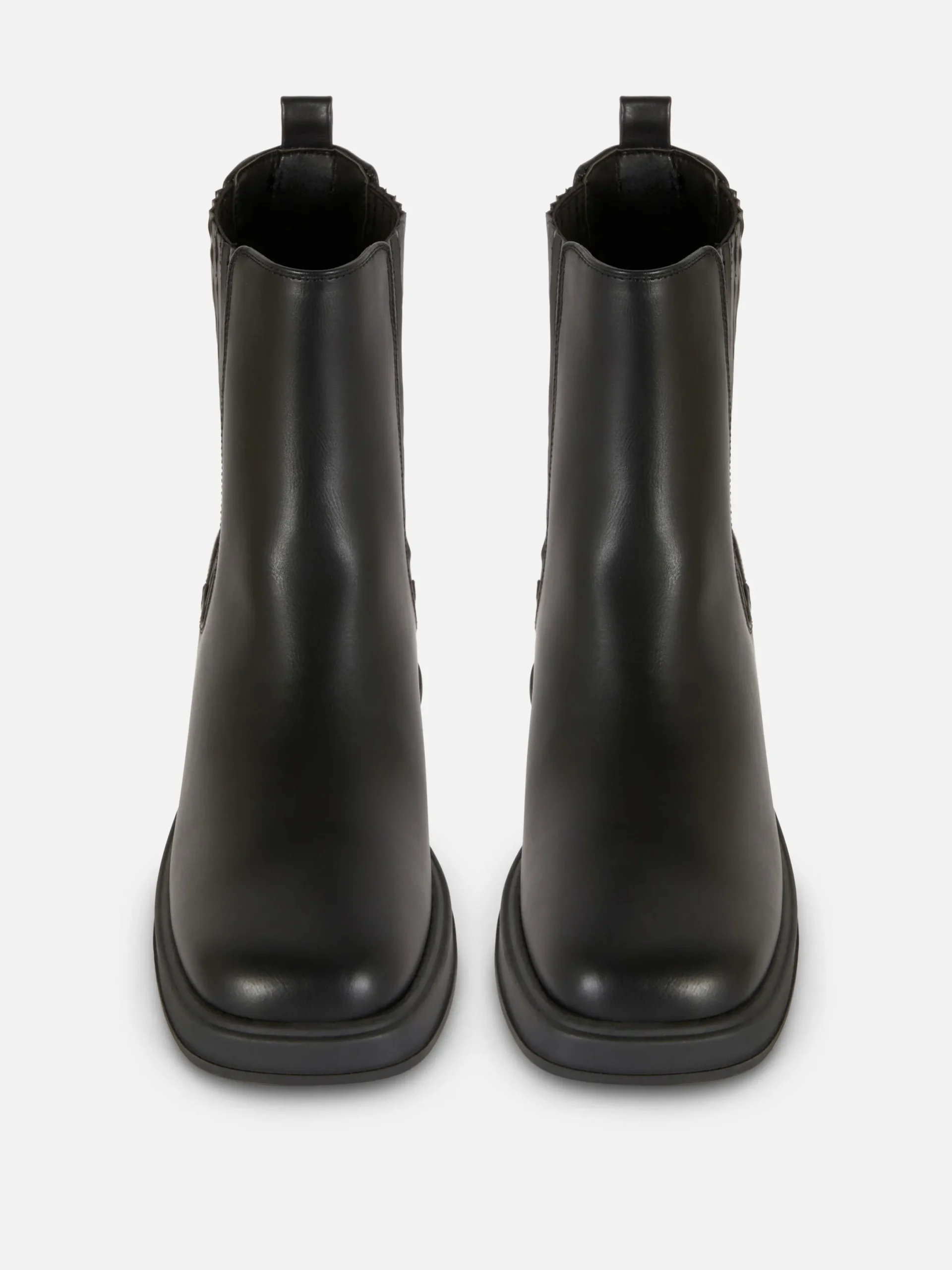 Stiefel|Primark Chelsea-Stiefeletten Mit Blockabsatz Schwarz