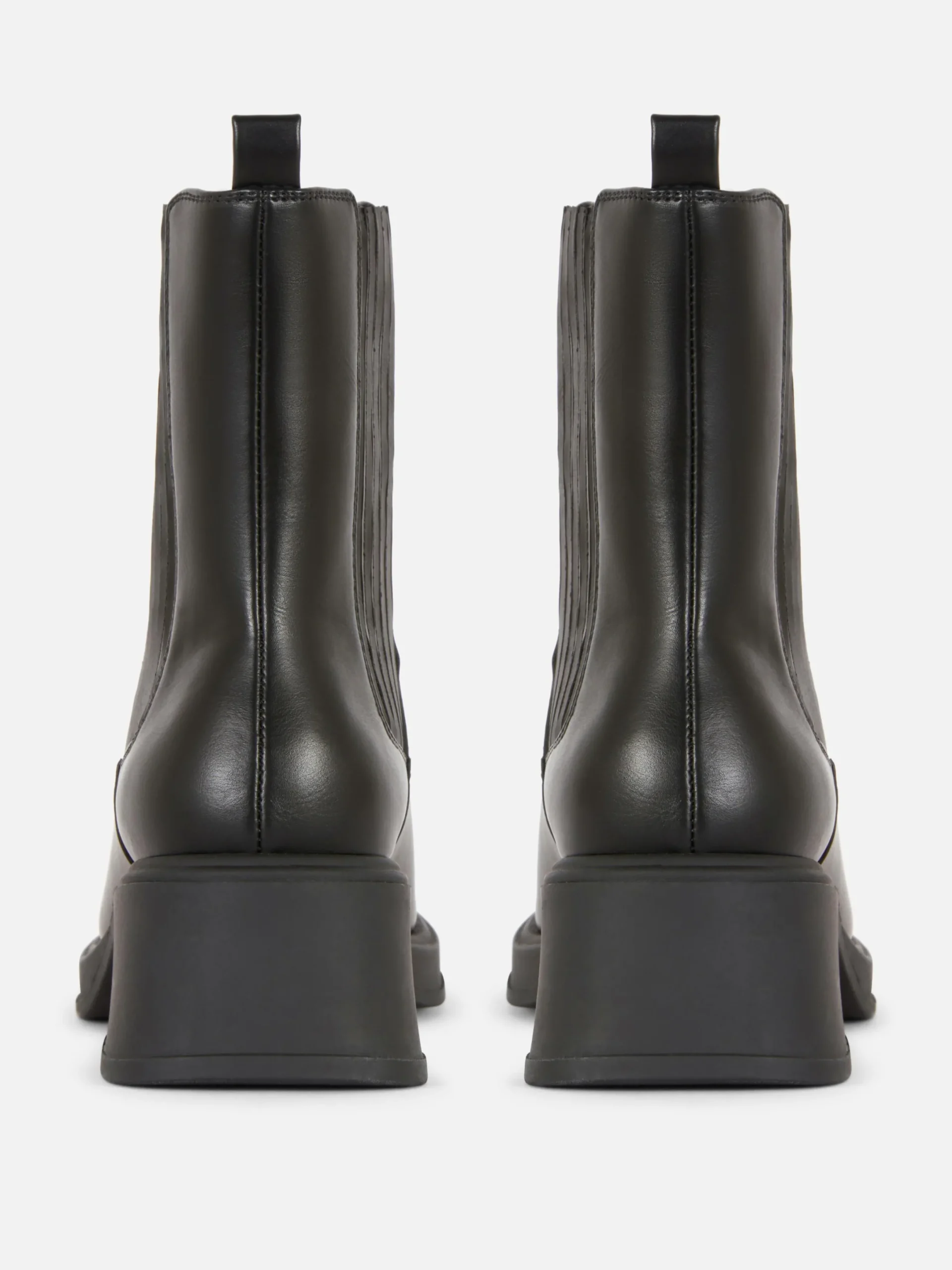 Stiefel|Primark Chelsea-Stiefeletten Mit Blockabsatz Schwarz