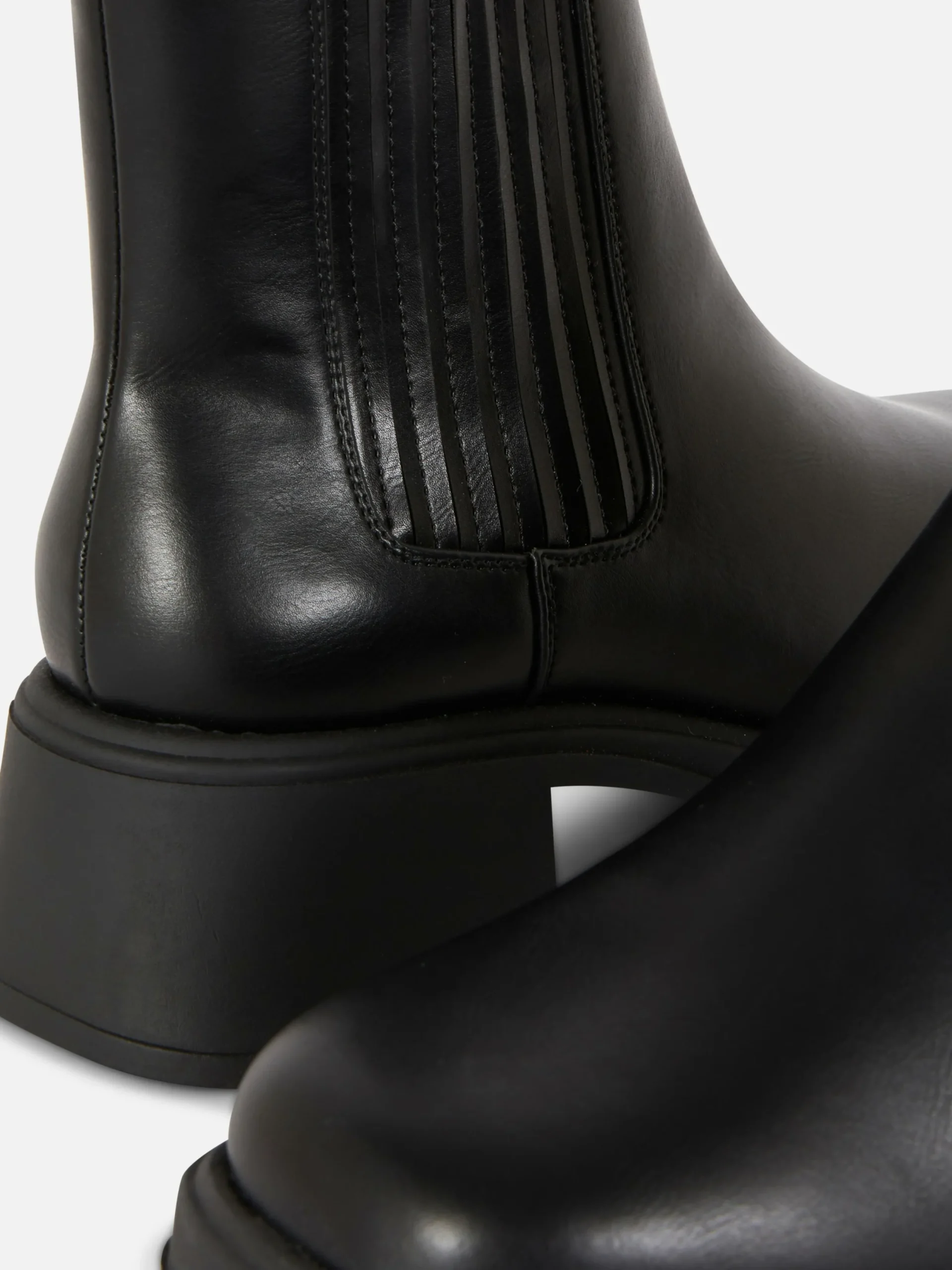 Stiefel|Primark Chelsea-Stiefeletten Mit Blockabsatz Schwarz