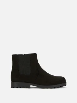 Stiefel Und Gummistiefel|Primark Chelsea-Stiefeletten Mit Reißverschluss Schwarz