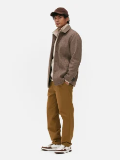 Hosen|Primark Chinohose In Gerader Passform Tabakbraun