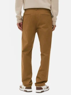 Hosen|Primark Chinohose In Gerader Passform Tabakbraun